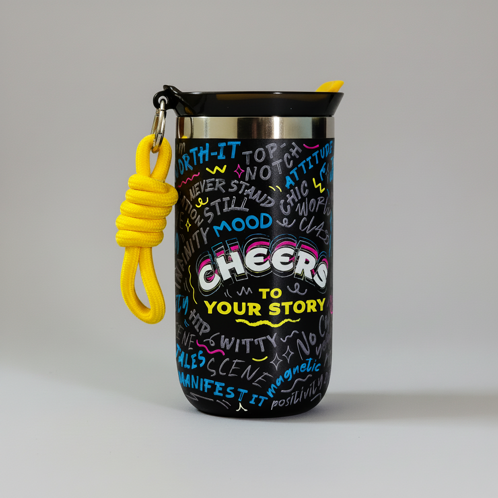 Cheers To Your Story Insulated Travel Tumbler 350ml