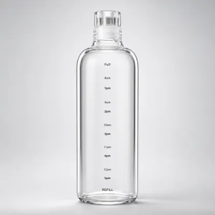 Glass Water Bottle With Cover - 1000ml