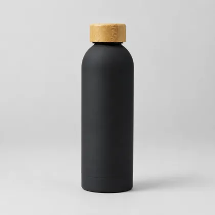 Bamboo Cap Insulated Water Bottle - 500ml